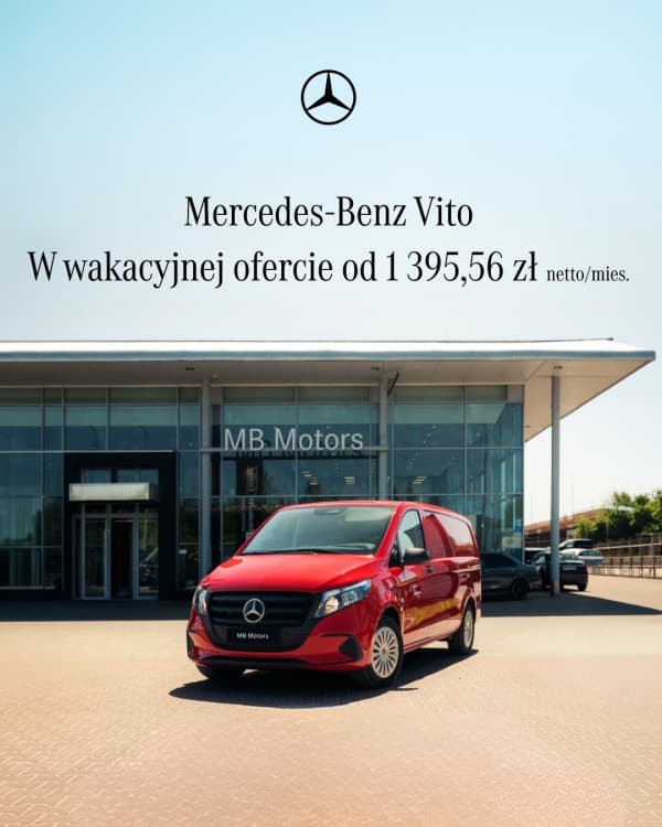Uwaga: nowe ceny, te same niezawodne dostawcze Mercedesy!
Mamy dla Was atrakcyjne warunki finansowania na wybrane modele:
• Mercedes-Benz Vito – już od 1395 zł netto/mies.
• Mercedes-Benz Sprinter – już od 1338 zł netto/mies.
Zapraszamy do naszych salonów:
📍Poznań, ul. Krzywoustego 71
📍Janki, al. Krakowska 5B
To dobry moment, aby postawić na samochód, który każdego dnia będzie wspierał Twój biznes.
#vito #sprinter #mercedes #mercedeswarszawa #mercedespoznan